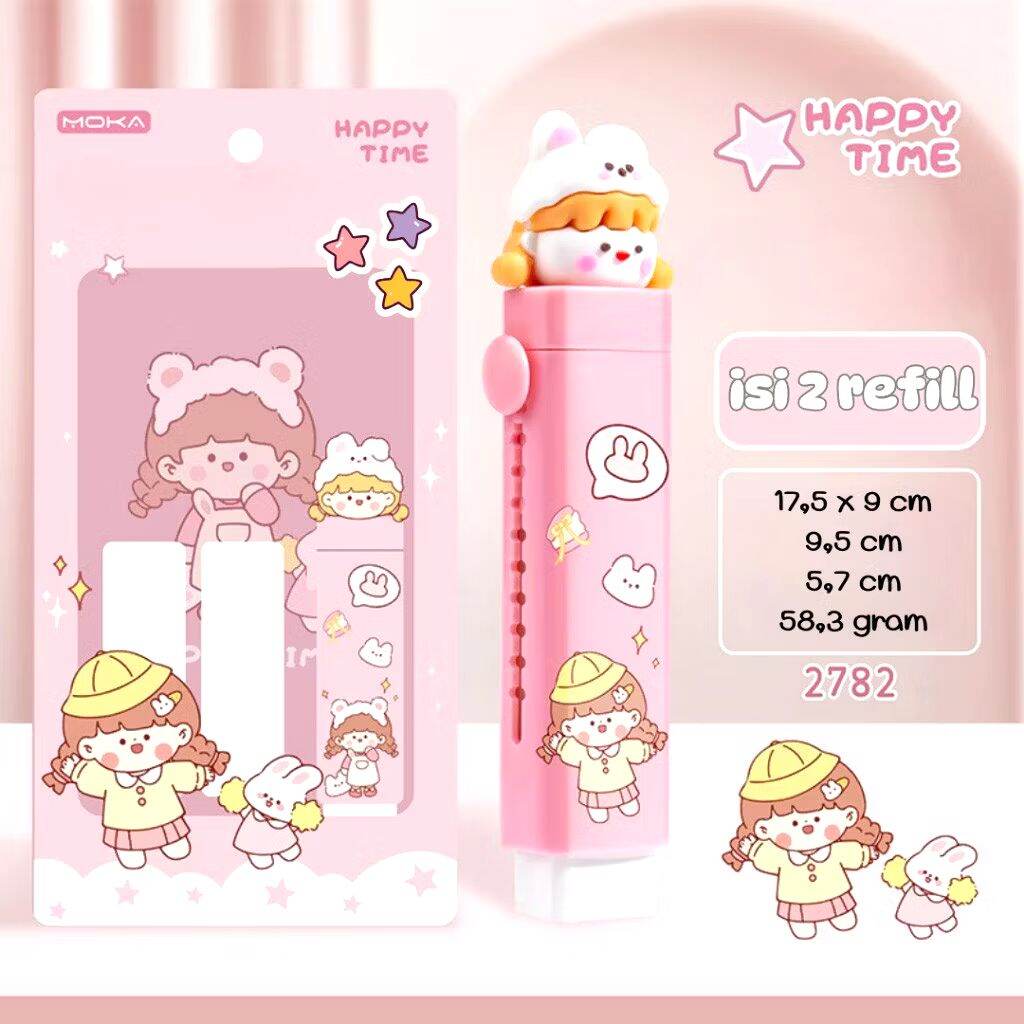 Electric pencil eraser Penghapus pensil elektrik cute Korea style penghapus pensil bentuk pen shape eraser
