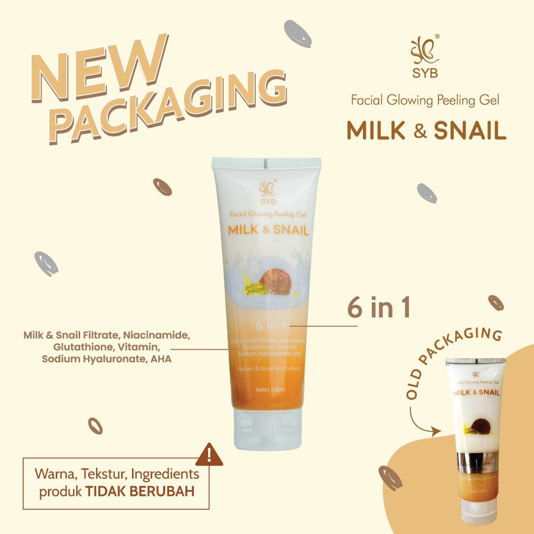 SYB FACIAL GLOWING PEELING GEL MILK & SNAIL Lazada Indonesia