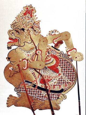 Wayang Raja hiasan dinding lukisan cetak wayang raja Semar plus FIGURA ukuran 65×45 ...