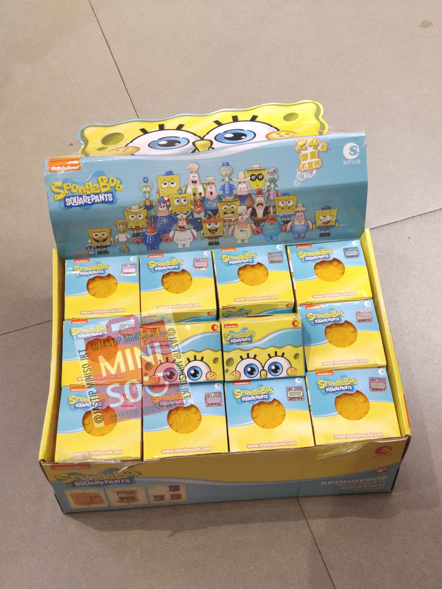 Jual MINISO 🆕 Blind Box Figure Spongebob Squarepant and Friends (1pc)