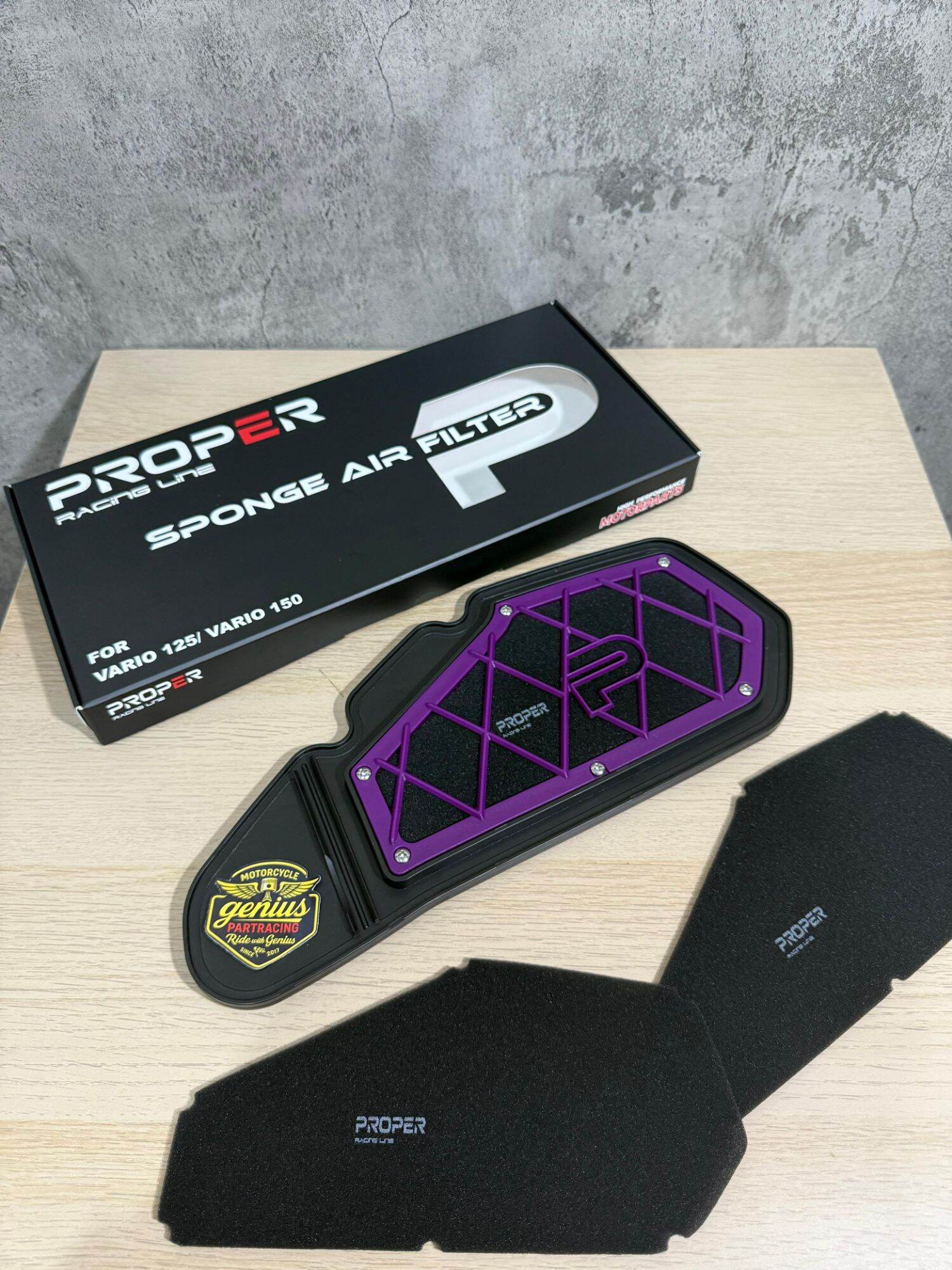 Proper Gen 2 Sponge Air Filter Vario 125/150 / 160 - Stylo 160 - Pcx 160 - Adv 160 - Aerox New - Nmax New Original Harga 240,000 rupiah*Gratis Ongkir