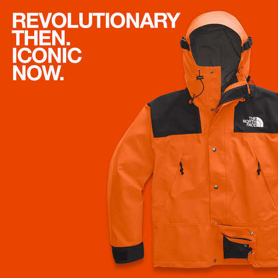 The North Face Mountain Jacket 1990 GTX Persian Orange Lazada