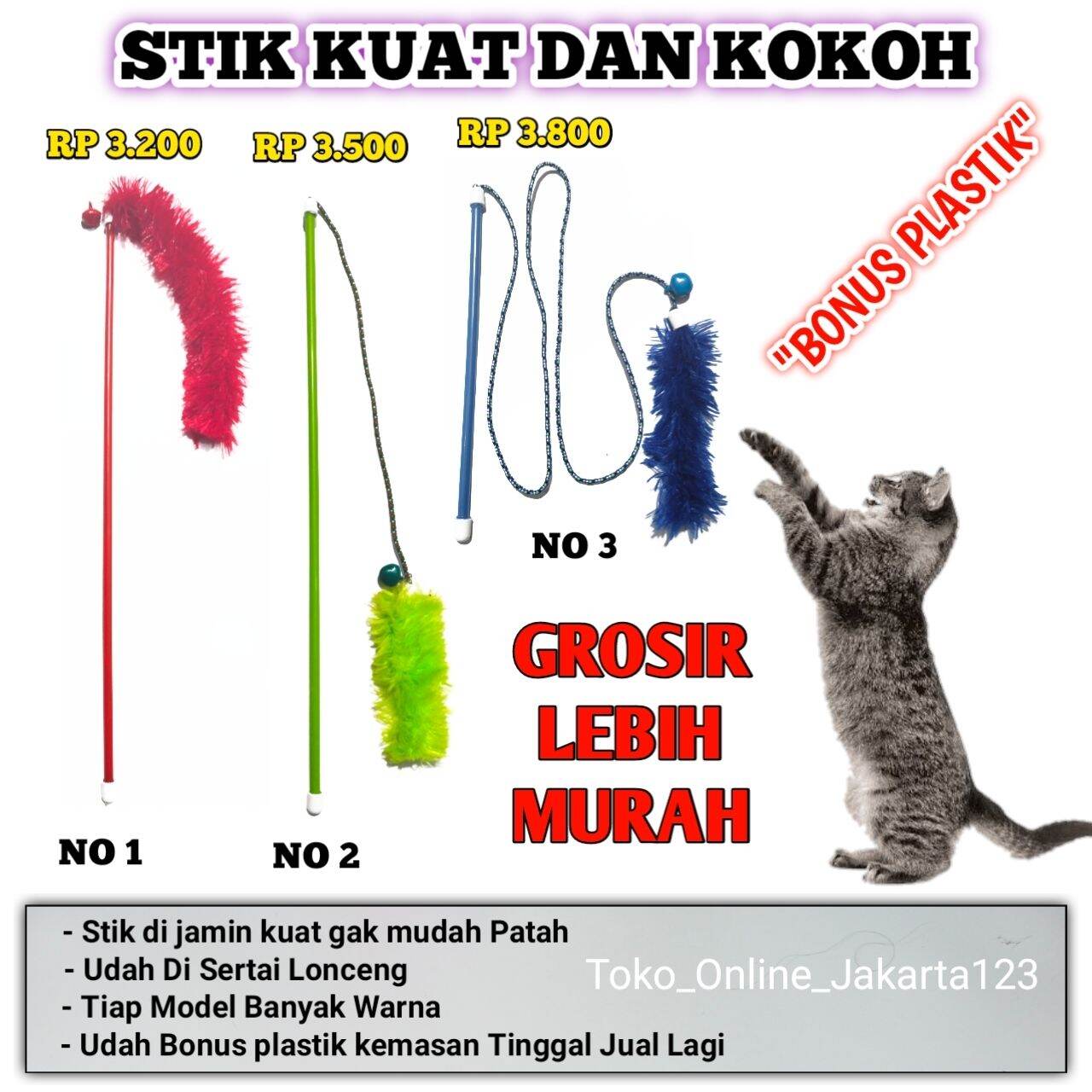 juguete jual kucing