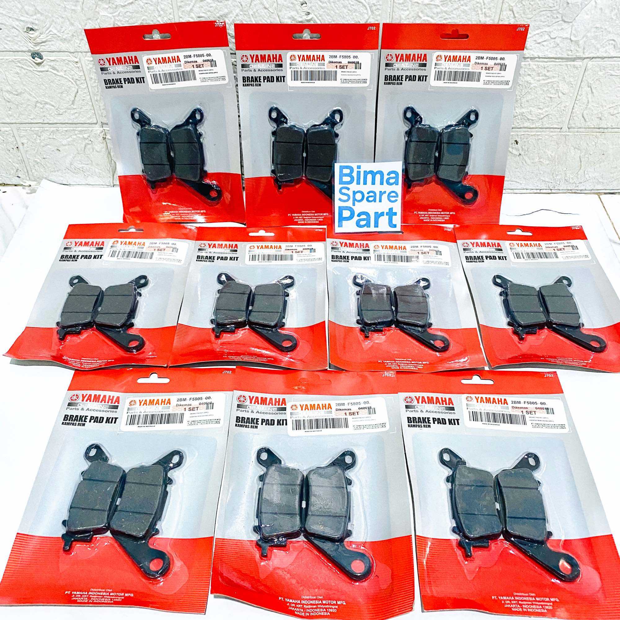 (Wholesale: 10 Pcs) Front Brake Pad Dispad Mio M3 Soul Gt 125 Mio S Z Fino Fi 125 Nmax Aerox Lexi 2Bm Harga 55,000 rupiah*Gratis Ongkir