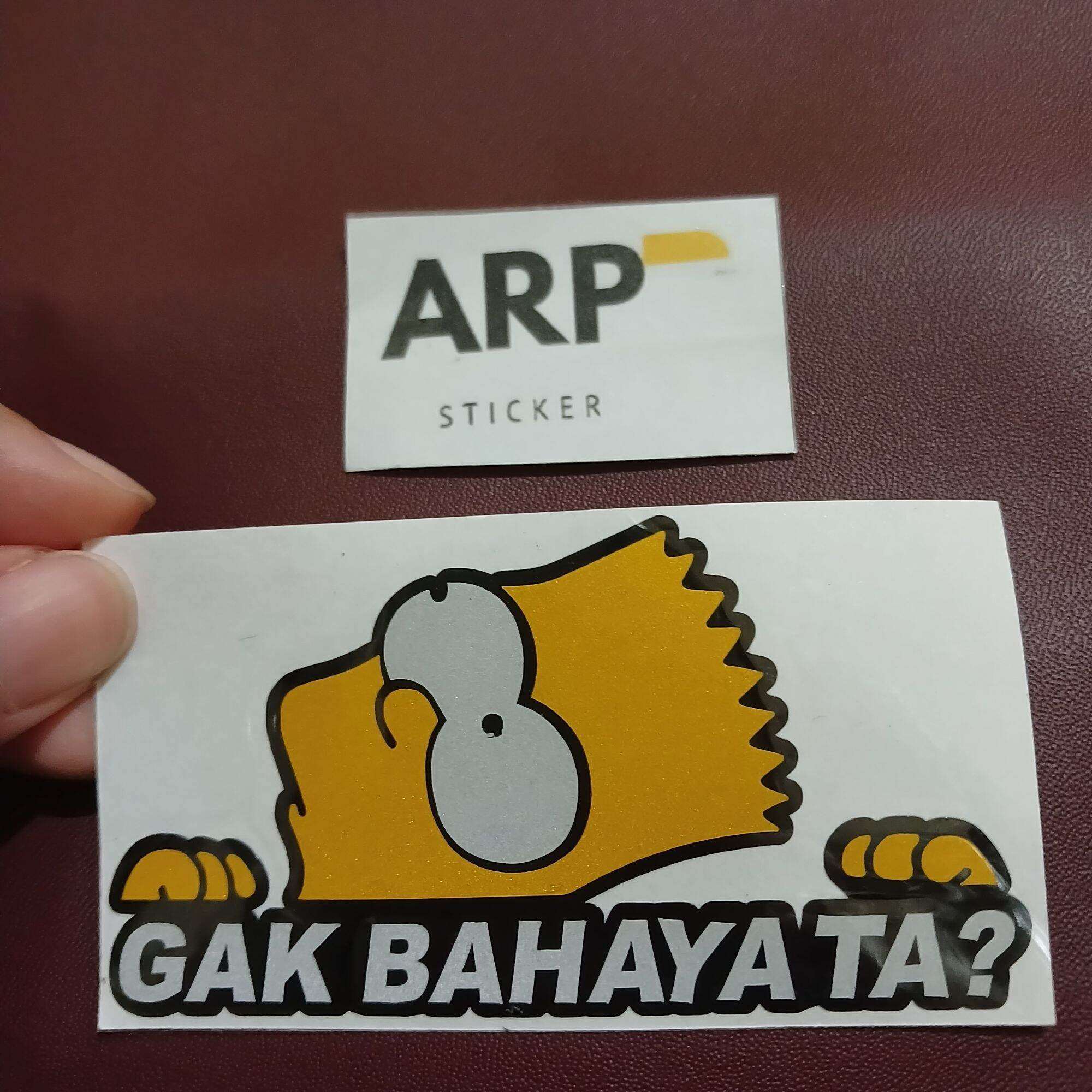 STICKER STIKER GAK BAHAYA TA CUTTING Harga 3,499 rupiah*Gratis Ongkir