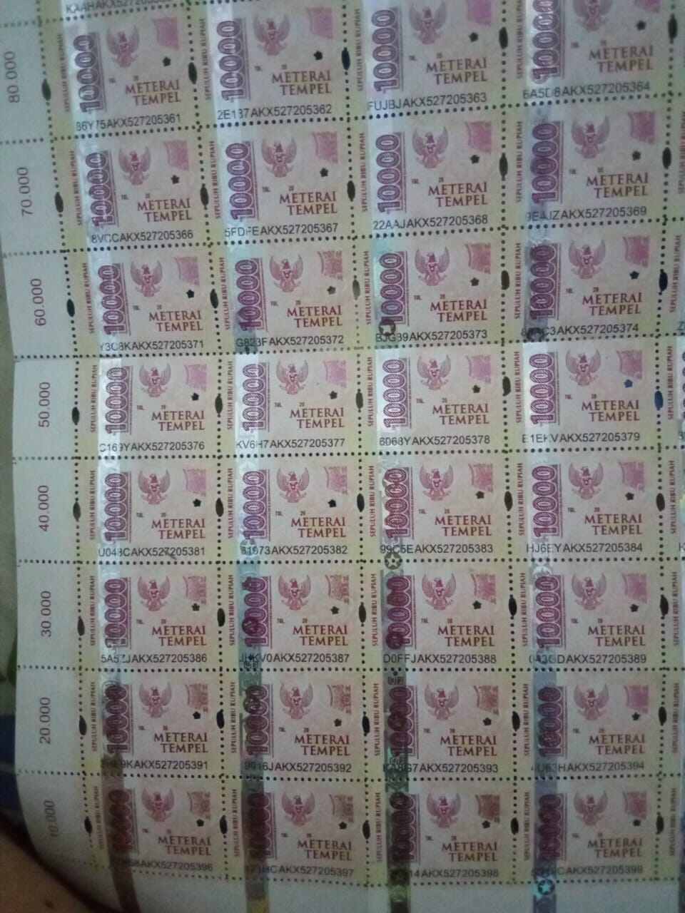 Meterai 10000 isi 50 pcs