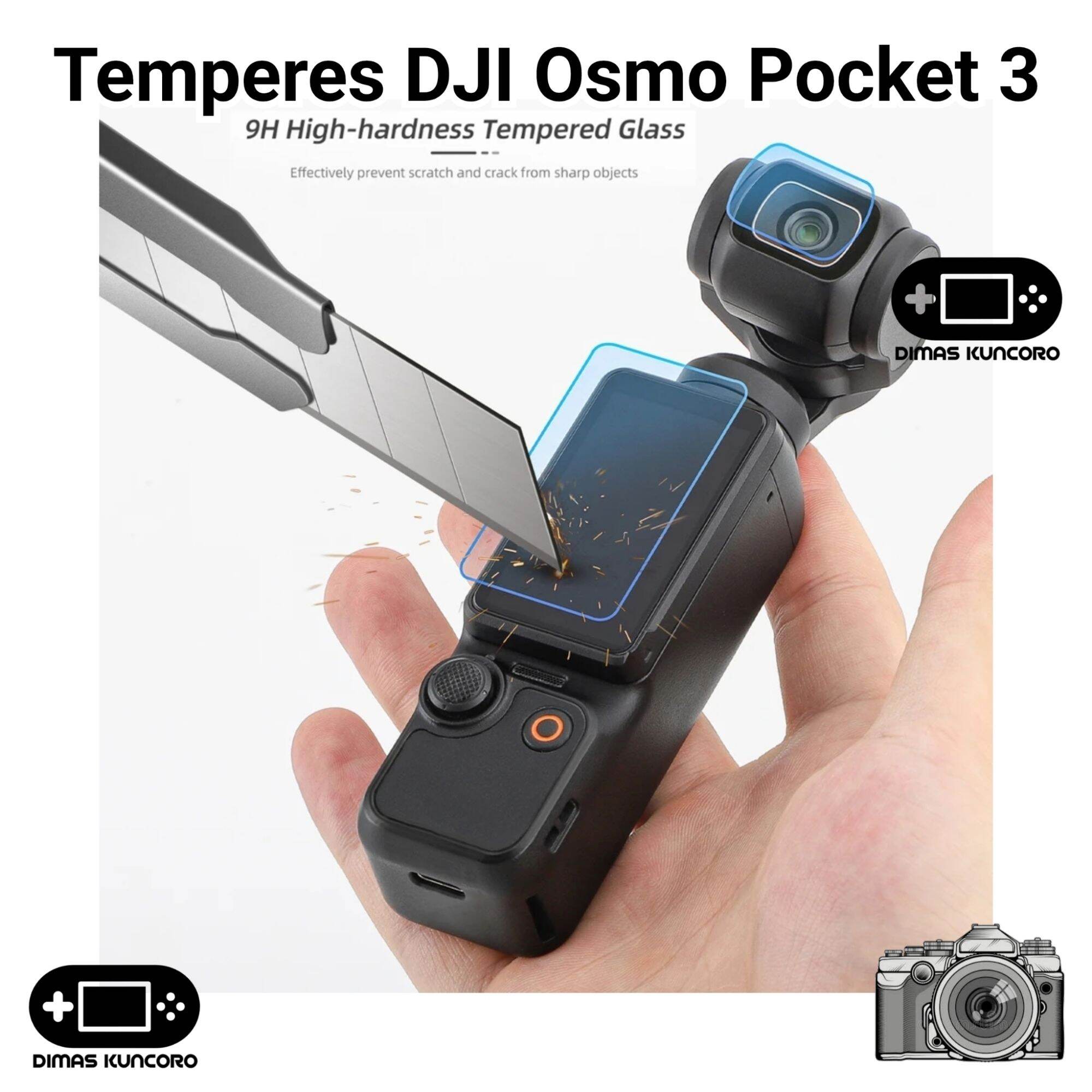 Tempered DJI Osmo Pocket antigores glass screen guard lcd lens