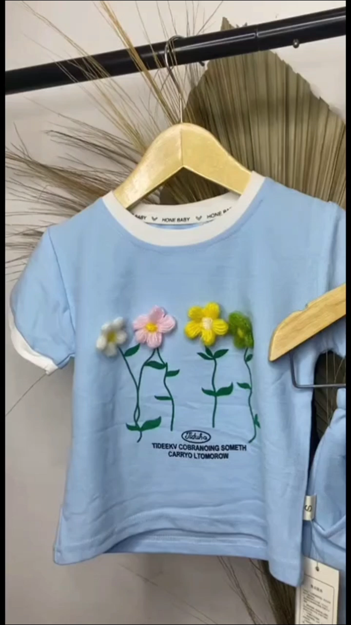 COD SETELAN LENGAN PENDEK ANAK PEREMPUAN / SETELAN BAJU ANAK CEWEK / KAOS ANAK PEREMPUAN KEKINIAN