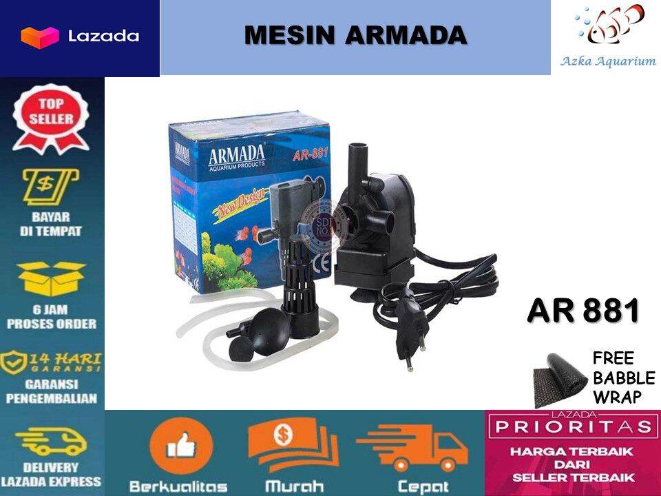 Pompa Celup Aquarium Model Armada AR 881 AR881 Lazada Indonesia