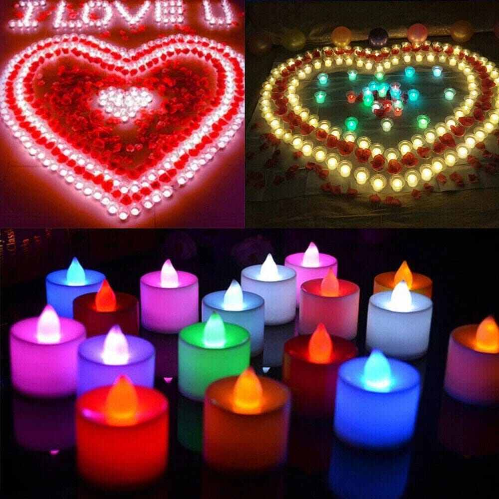 Lilin Led Mini Dekorasi / Lampu Lilin Led warna warni