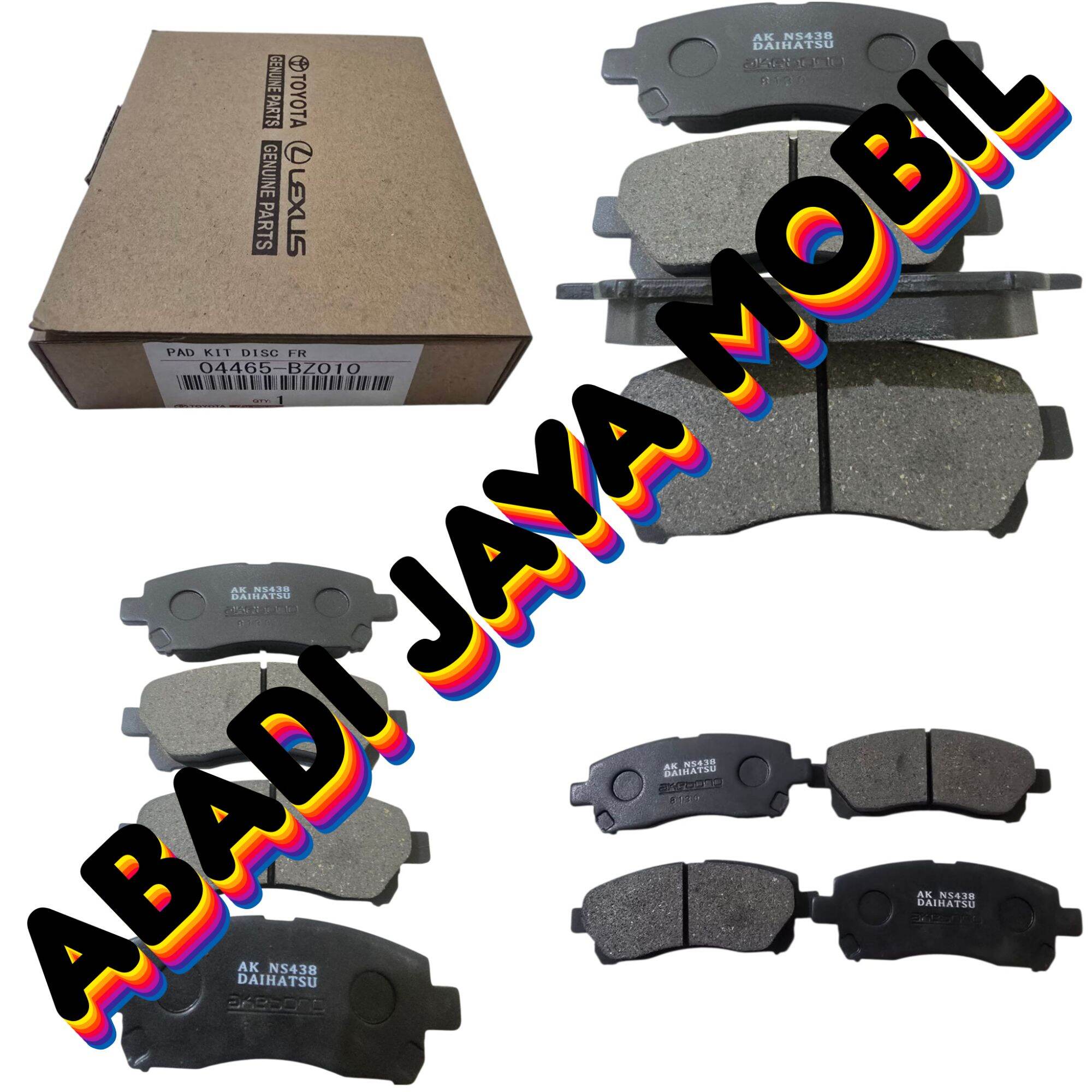 BRKAE PAD / KAMPAS REM DEPAN AVANZA XENIA TERIOS TARUNA 04465 BZ010 Harga  60,000 Ringgit*Penghantaran Percuma