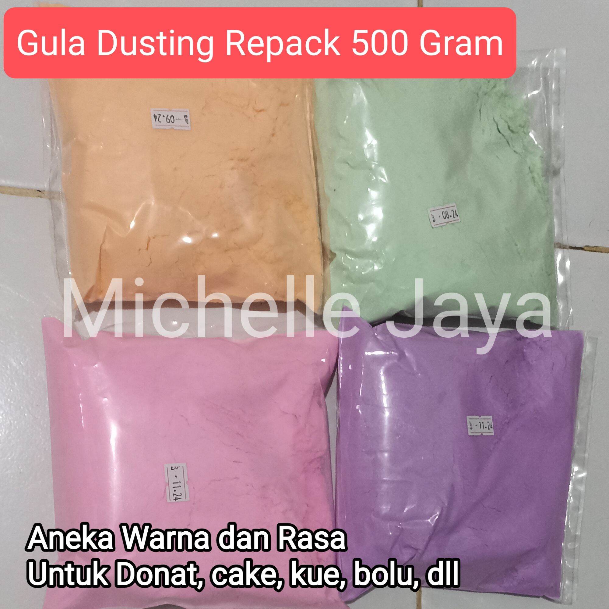 Gula Dusting aneka rasa repack 500 gram untuk donat basah / kering gula ...