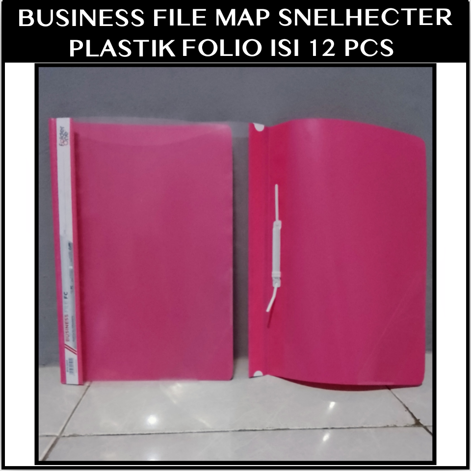 1 Pak Business File Map Snelhecter Plastik Folio Pink Lazada