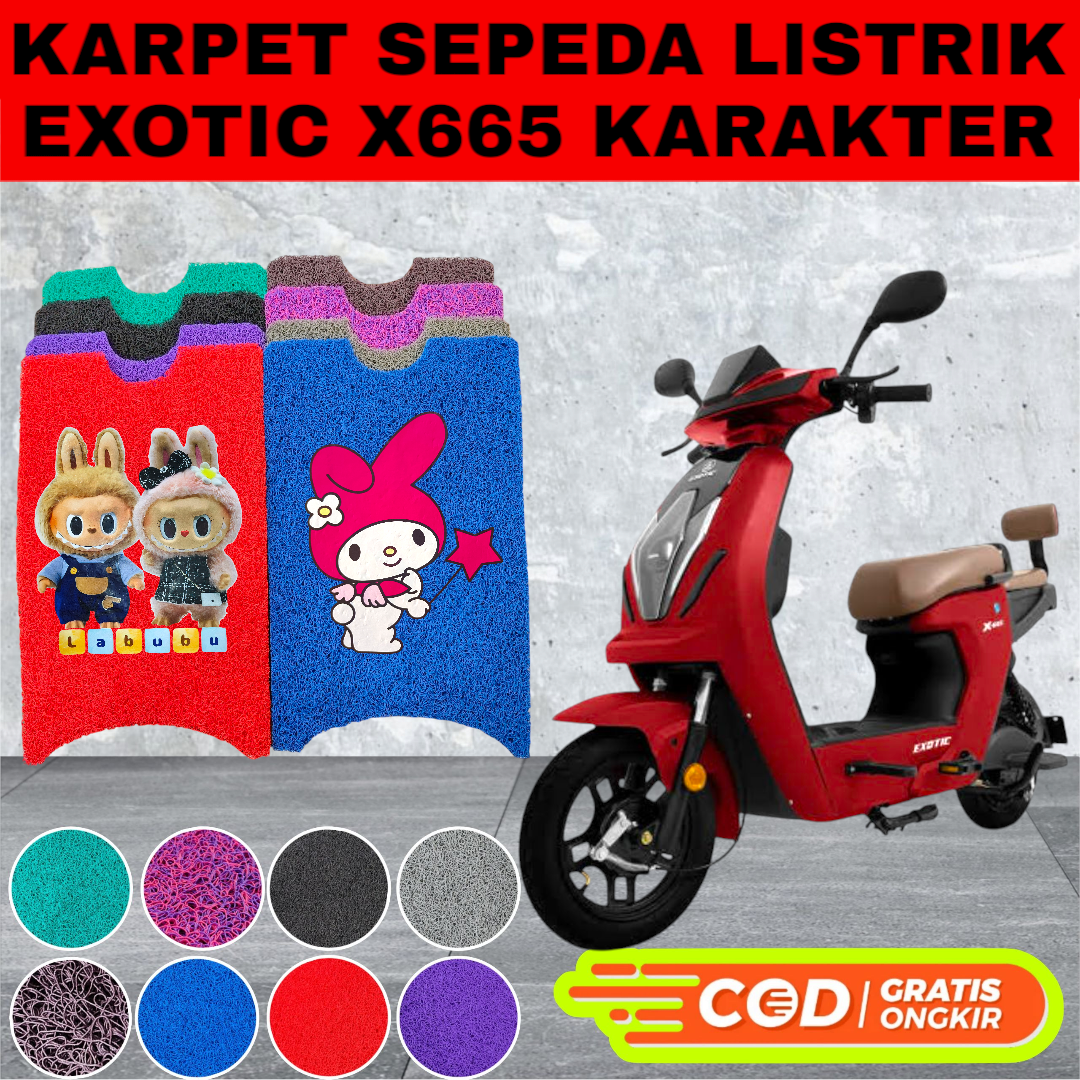 Karpet Untuk Sepeda Listrik Uwinfly Dan Jielida, Motif Mie Bihun