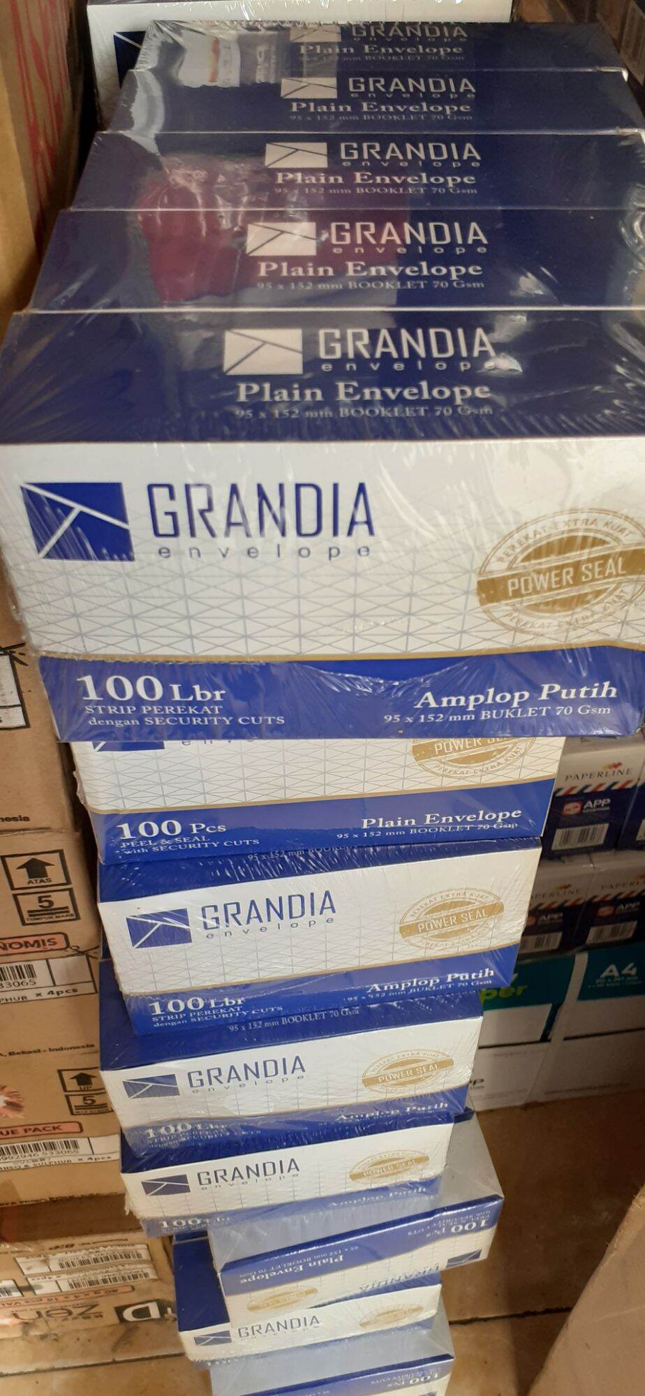 bisa cod Amplop Grandia 1 ball isi 5 pack x 100lembar