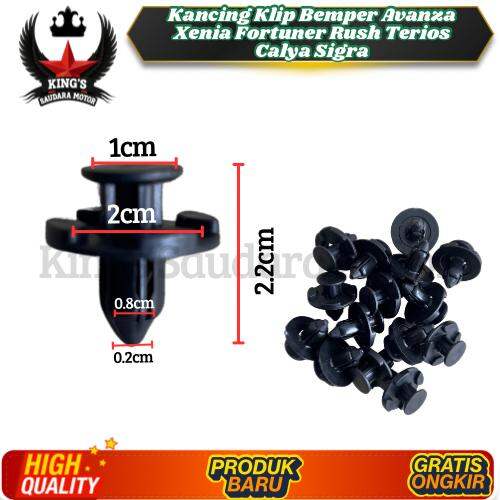 Kancing Klip Bemper Avanza Xenia Fortuner Rush Terios Calya Sigra Dll Original Harga 1,000 rupiah*Gratis Ongkir