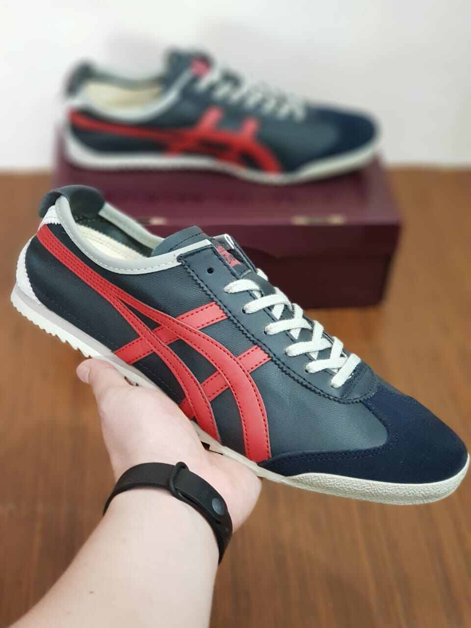 onitsuka navy blue