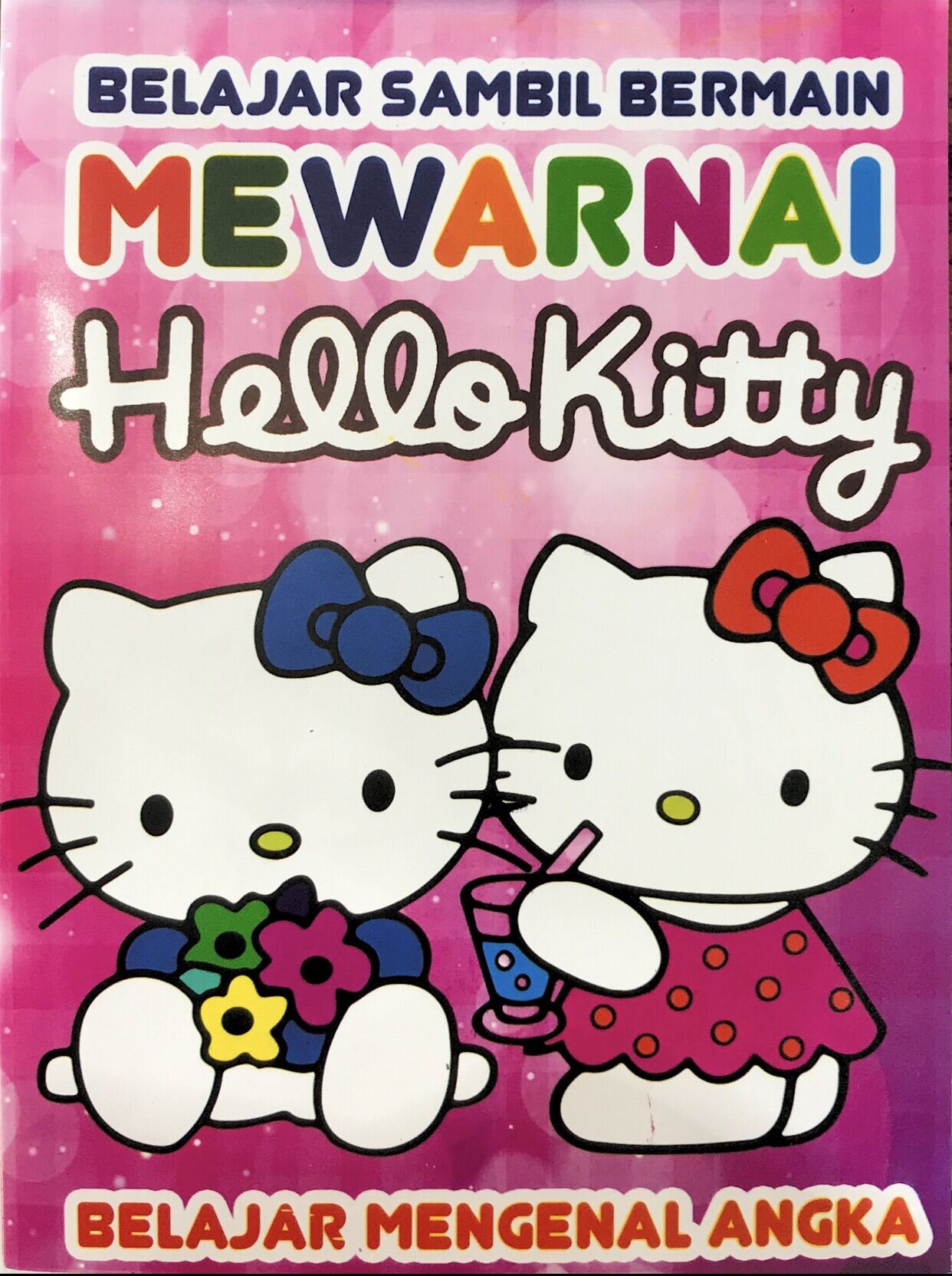 Jual Buku mewarnai gambar sticker anak small 16 halaman hello kitty KODE  PROMO 321