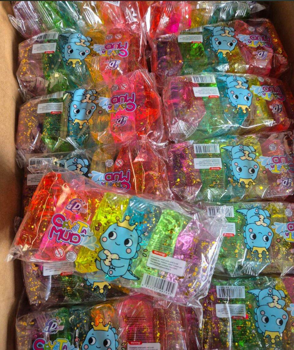 grosir kristal slem kristal klay bening jeli 1 pak isi 6pcs