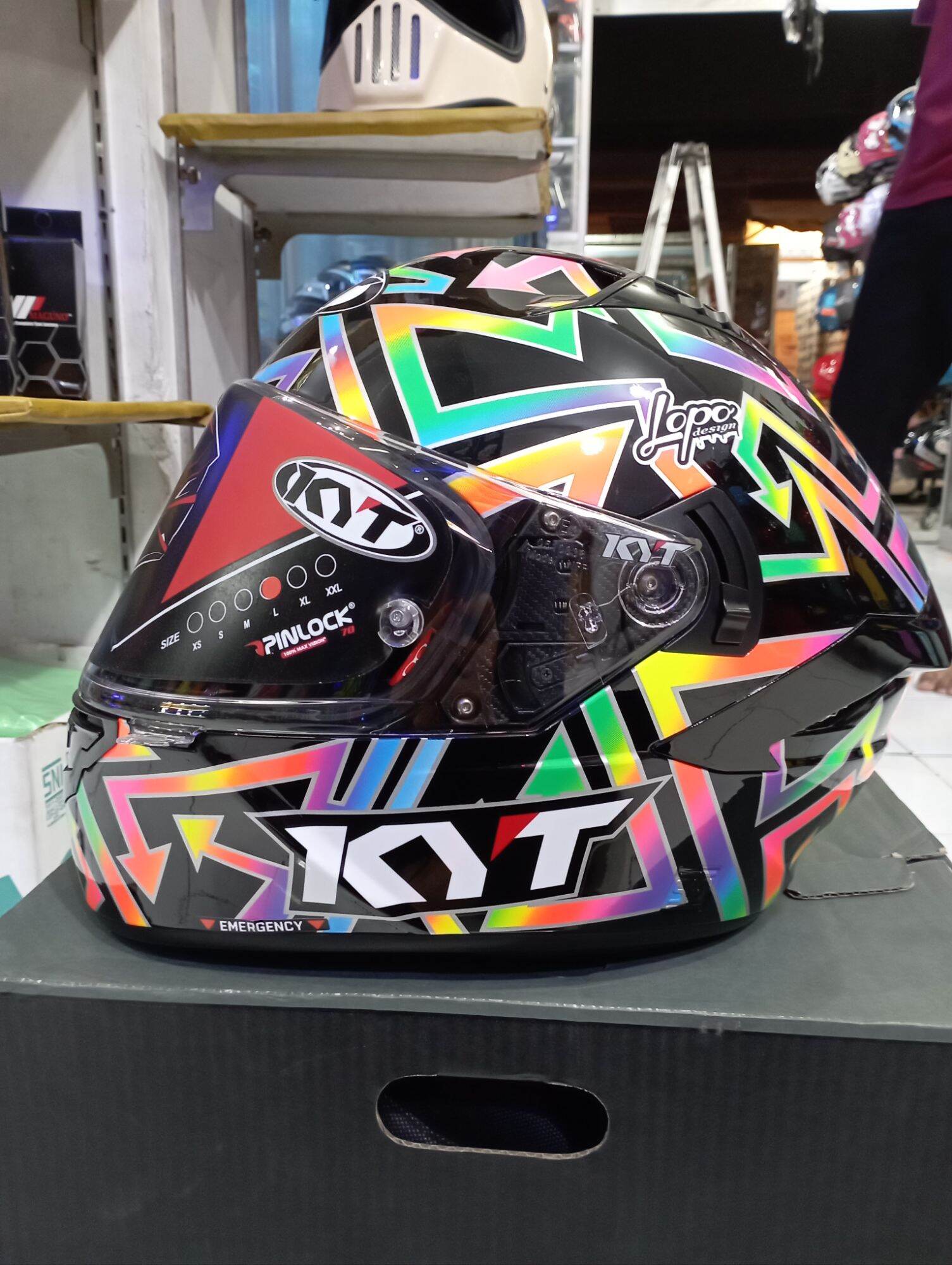 HELM KYT NFR MANZI MISANO SPECIAL EDITION LIMITIED ORIGINAL SNI DOT FULLFACE Harga 2,205,000 rupiah*Gratis Ongkir