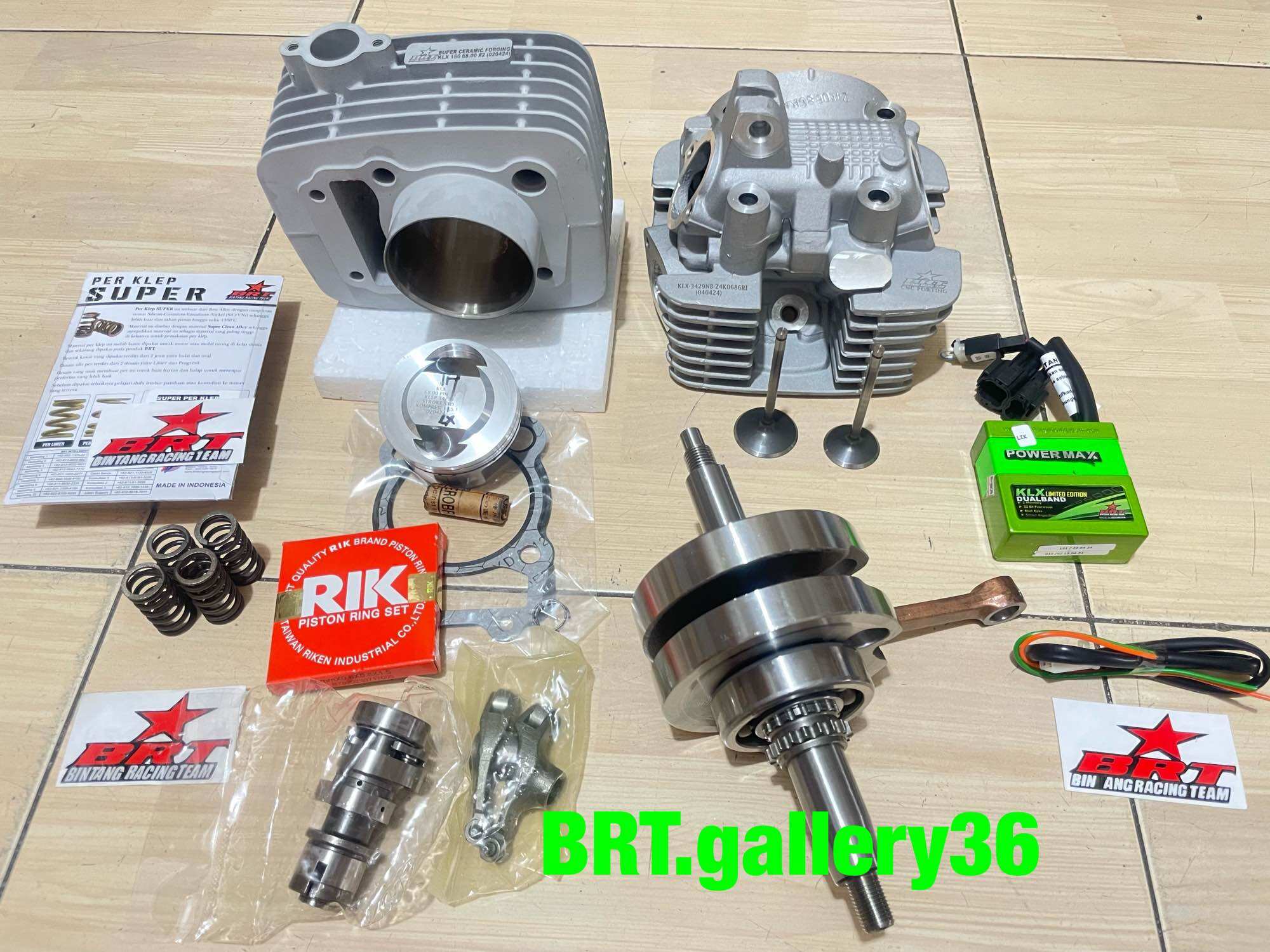 Paket bore up klx 150 220cc Harga 8,358,000 rupiah*Gratis Ongkir