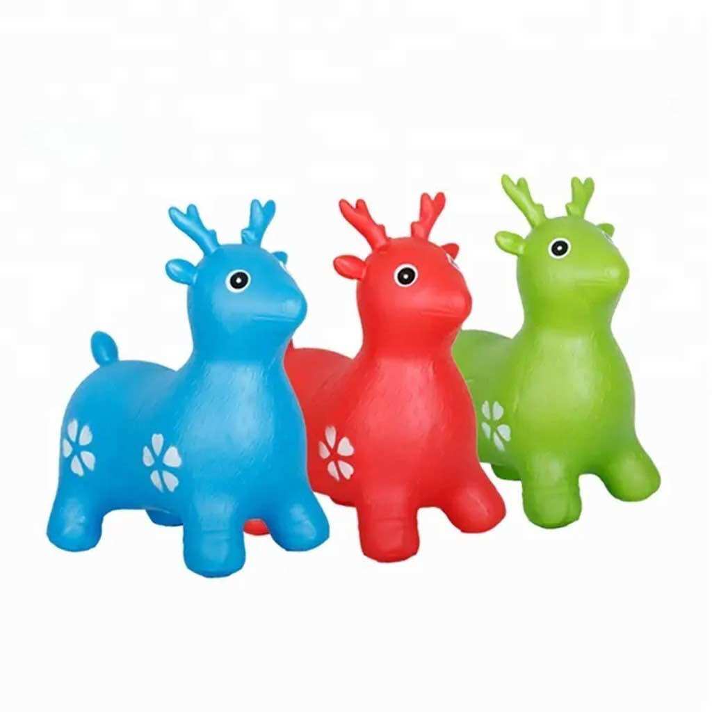 Mainan Kuda Kudaan Karet Jumping Animal Mainan Tunggang Anak T020