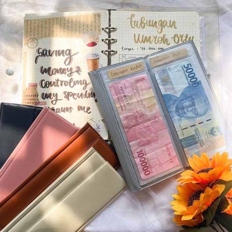 Dompet Disiplin Keuangan Polos Hitam B213