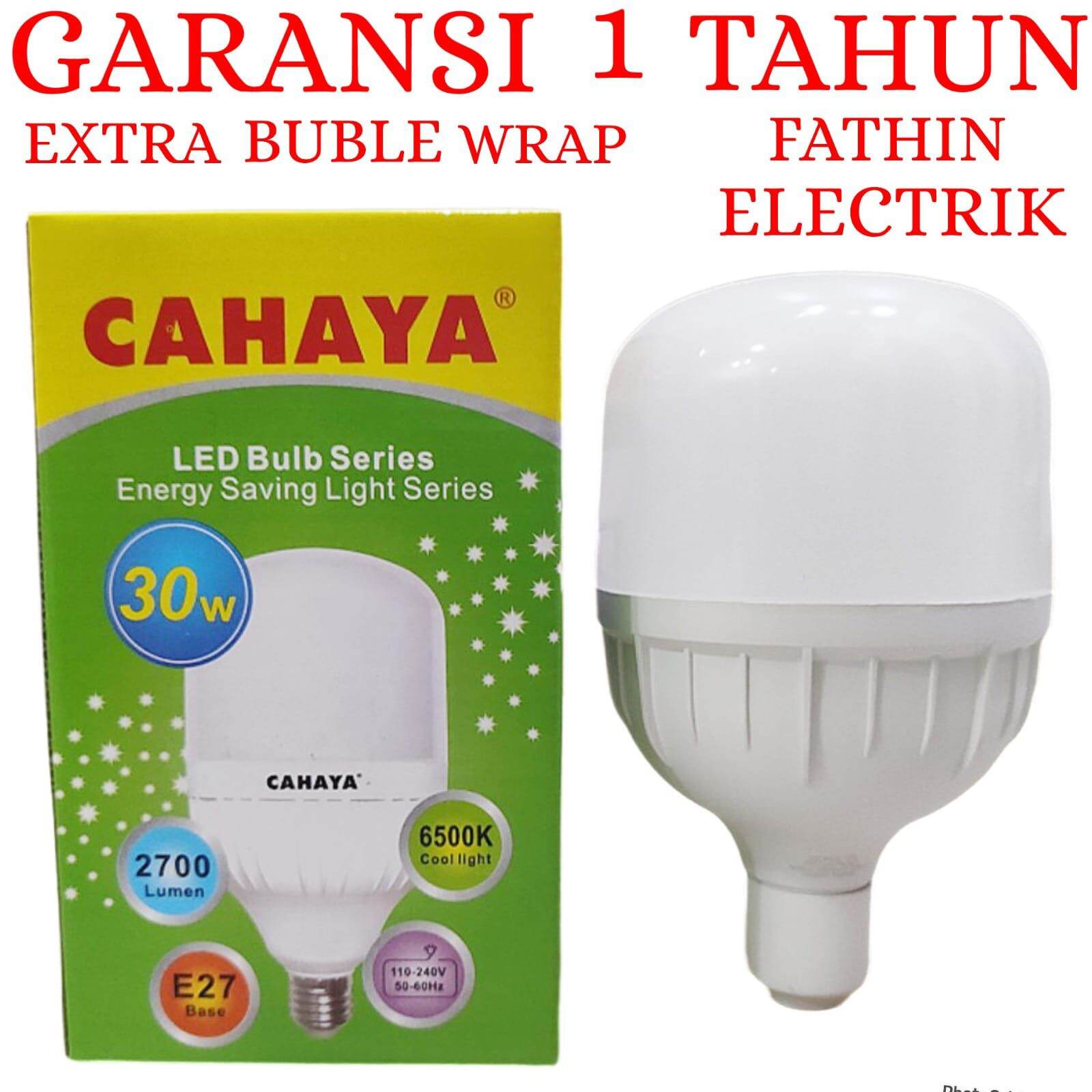 BOHLAM LED GARANSI 1 TAHUN / LAMPU LED CAHAYA KAPSUL 6W-50W