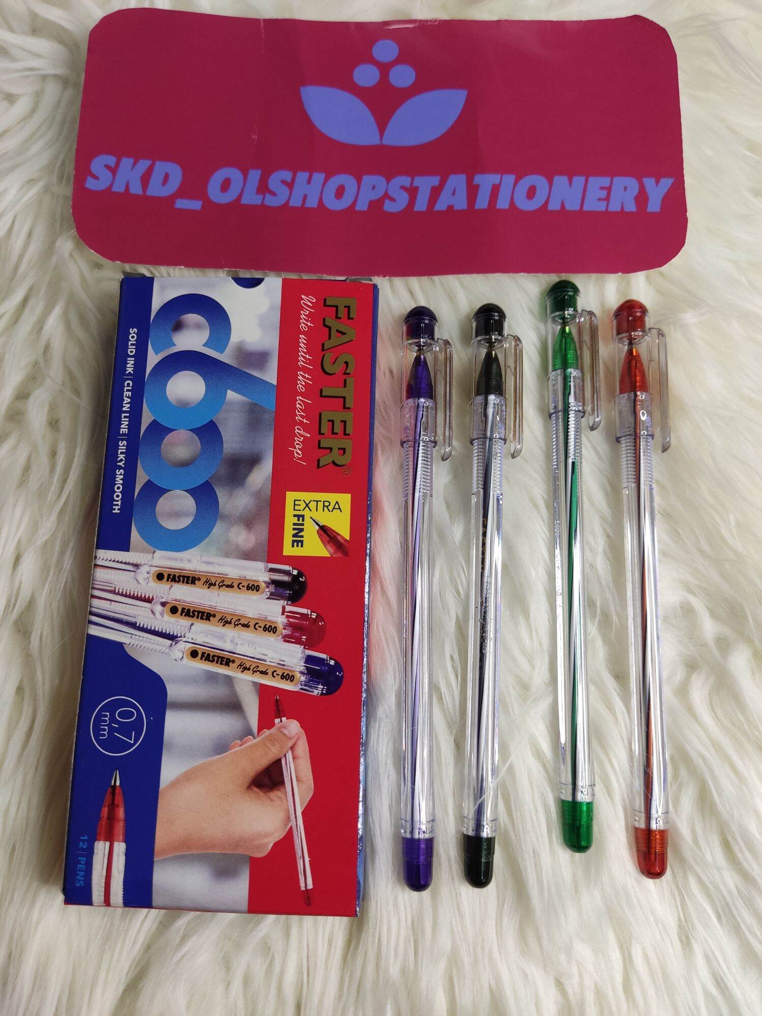 pulpen bolpoin pena Faster C 600 isi 6 pcs pena