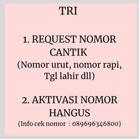 NOMOR CANTIK REQUEST BUAT NOMOR SENDIRI DAN AKTIVASI NOMOR HANGUS