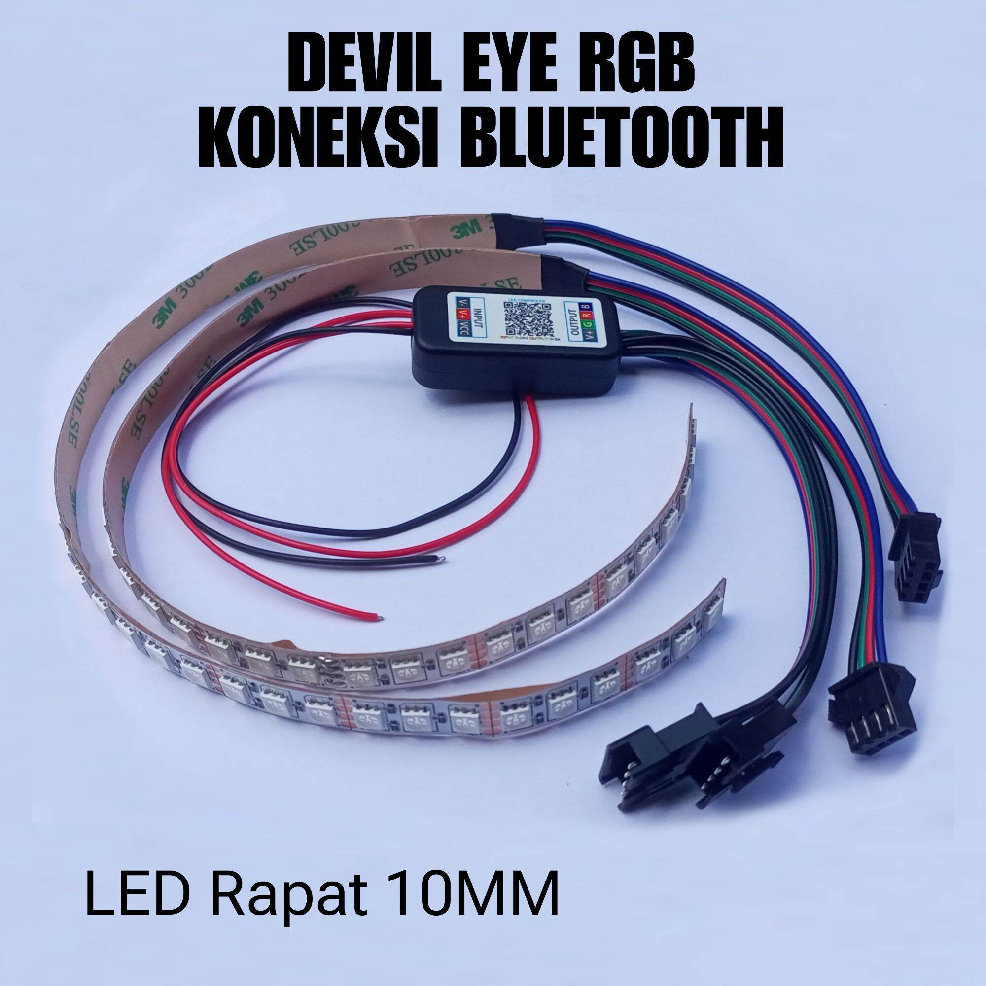 Lampu Led Demon Rgb Devil Rgb Koneksi Bluetooth Led Rapat Lazada