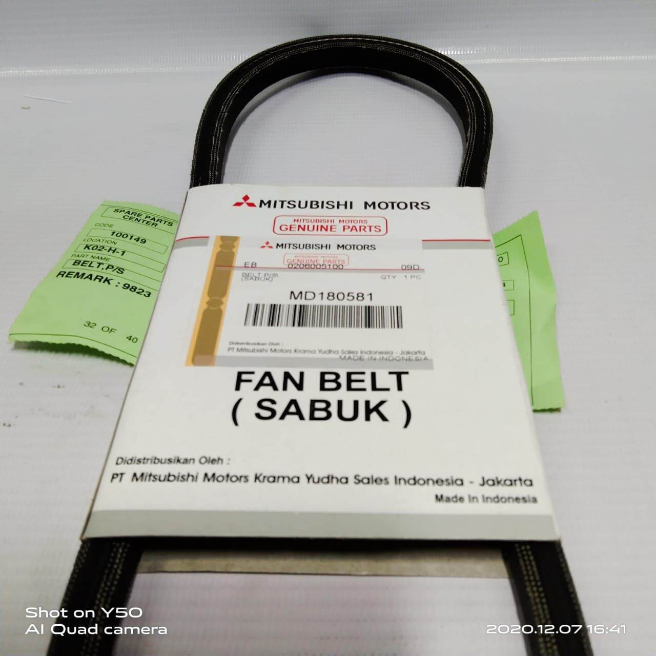 MD180581 Belt power stering / Fan belt power steering L300 original 100