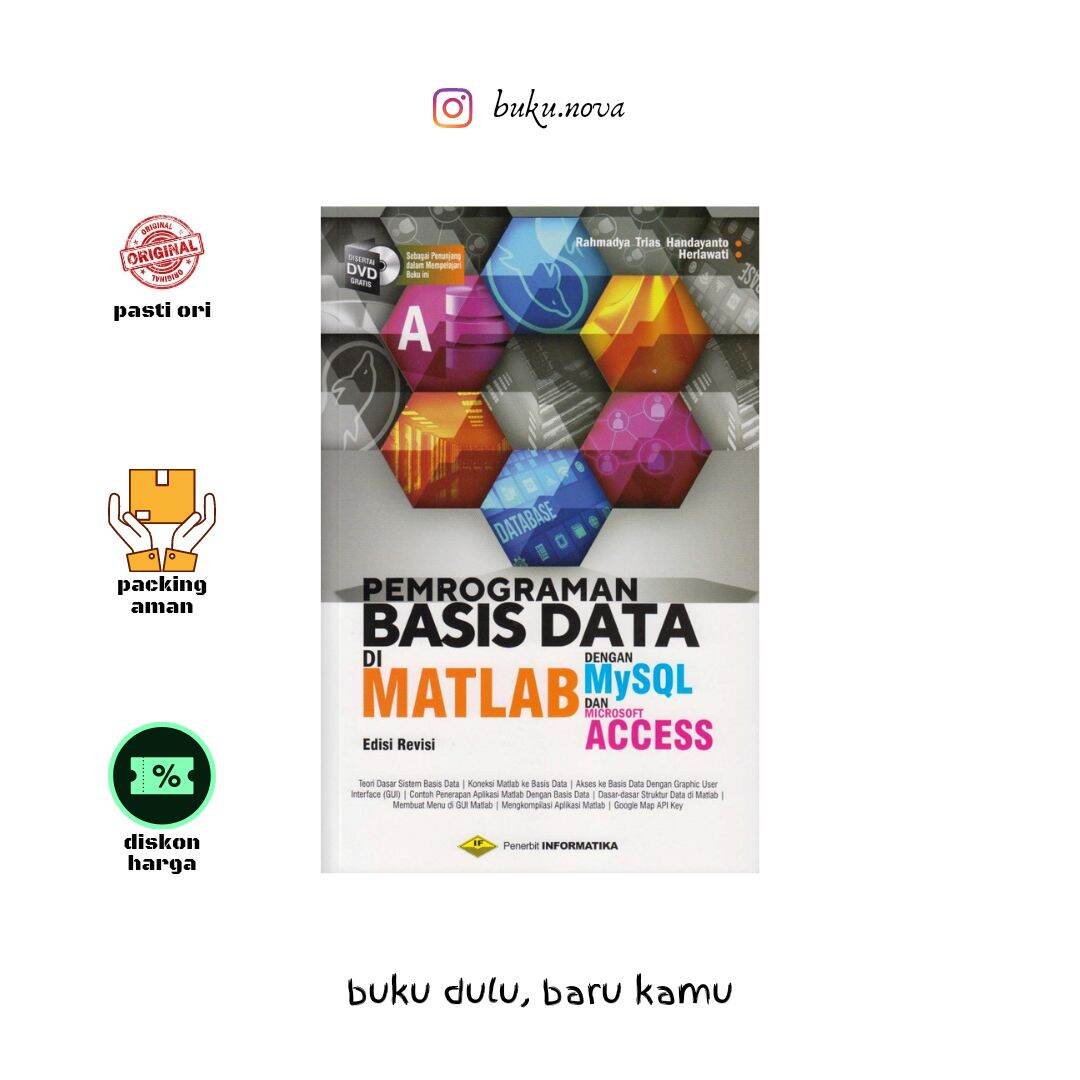Buku Pemrograman Basis Data Di Matlab Dengan Mysql Dan Microsoft Access Lazada Indonesia 1711
