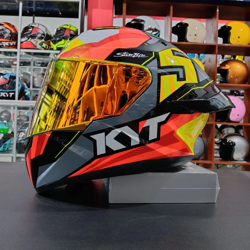 Helm Full Face KYT TT Course Flux Jaume Masia Paket Ganteng Original SNI Harga 1,350,250 rupiah*Gratis Ongkir