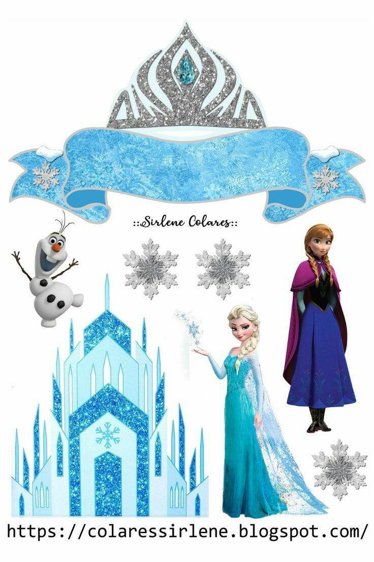 Topper cake kue Frozen Anna Elsa free Custom nama ucapan