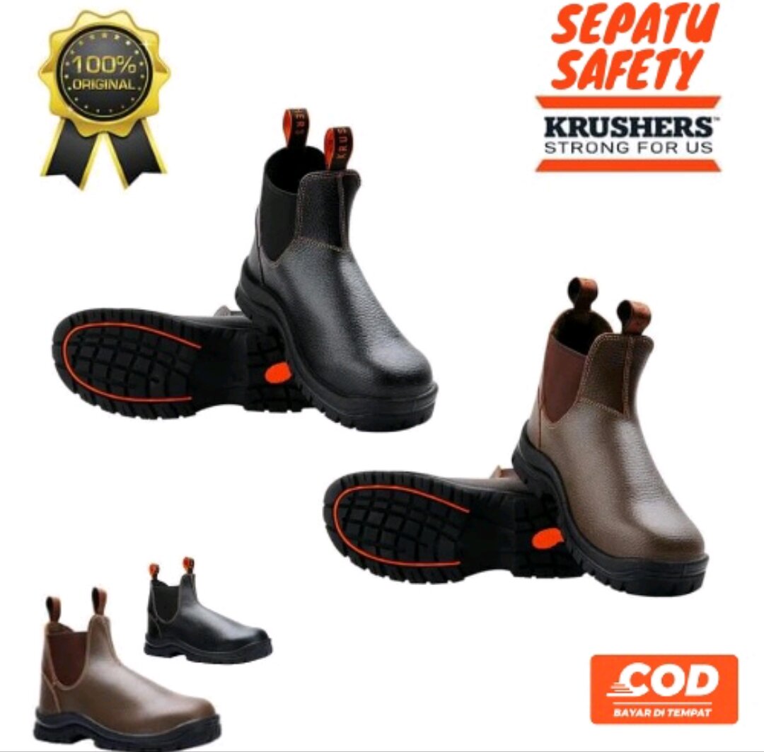 Sepatu Safety / Safety Shoes KRUSHERS NEVADA 216141 ( COD ) Lazada