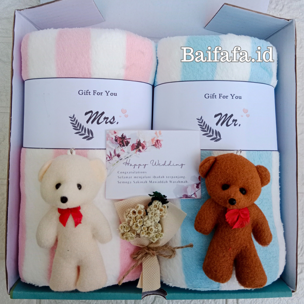 pernikahan Towel Hampers | Couple Towel hadiah 70 X 140 | pernikahan hadiah