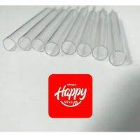 Pipet kaca Bening Transparan -10cm 10pcs-