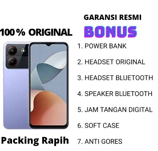 ZTE A54 RAM 4/64 GARNSI RESMI Harga  999,000 Ringgit*Penghantaran Percuma