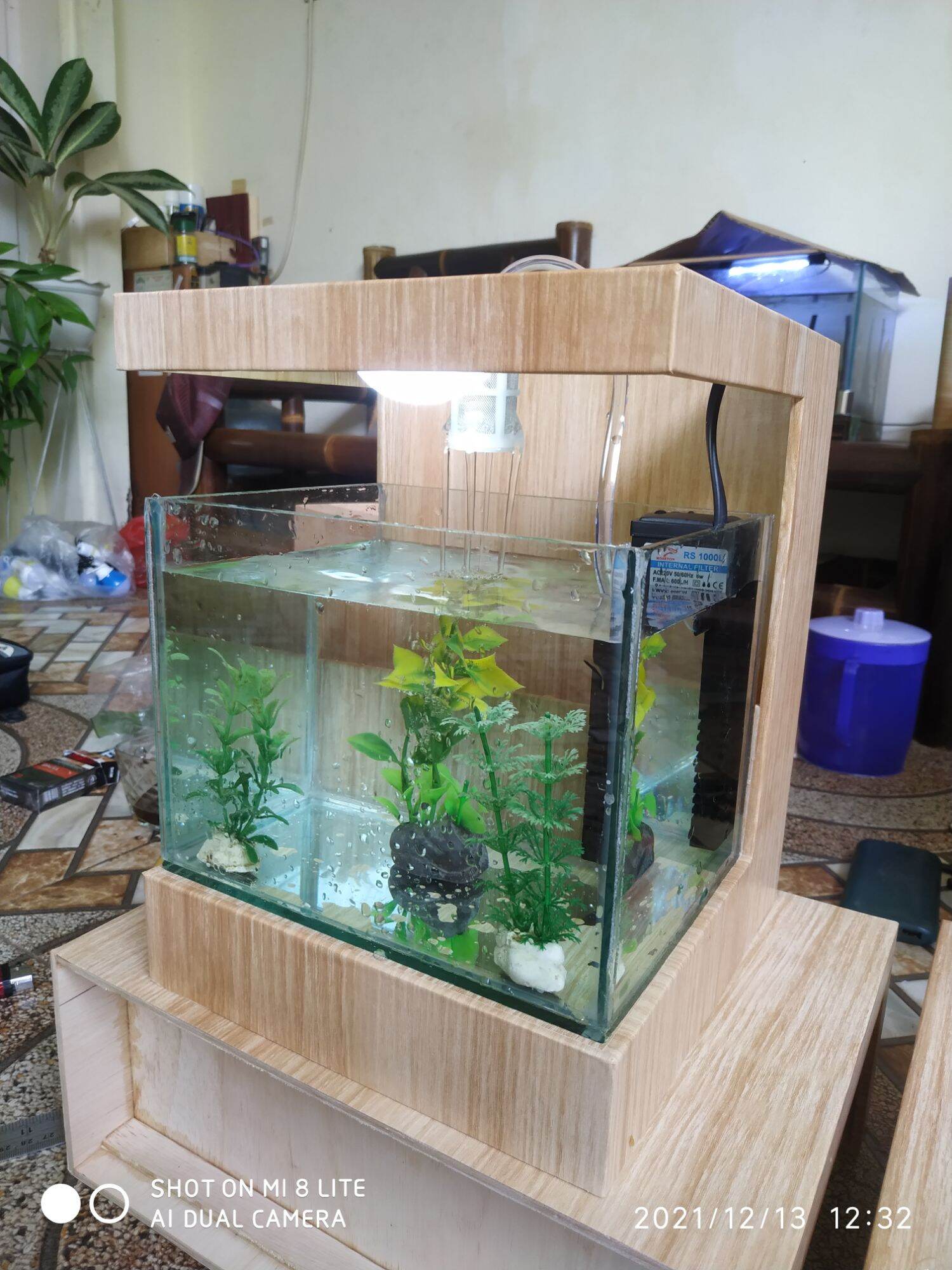 Akuarium Minimalis Ikan Hias AQUASCAPE Lengkap Dengan Kucuranya.fset ...