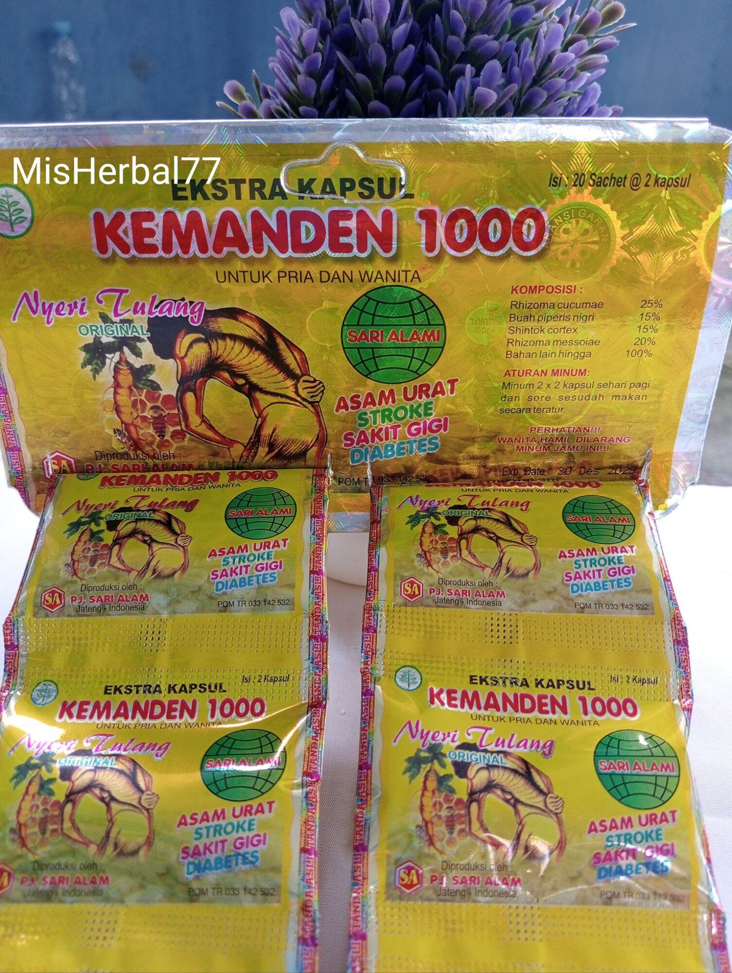 (KAPSUL) 20 SACHET KEMANDEN 1000 SARI ALAMI ORIGINAL