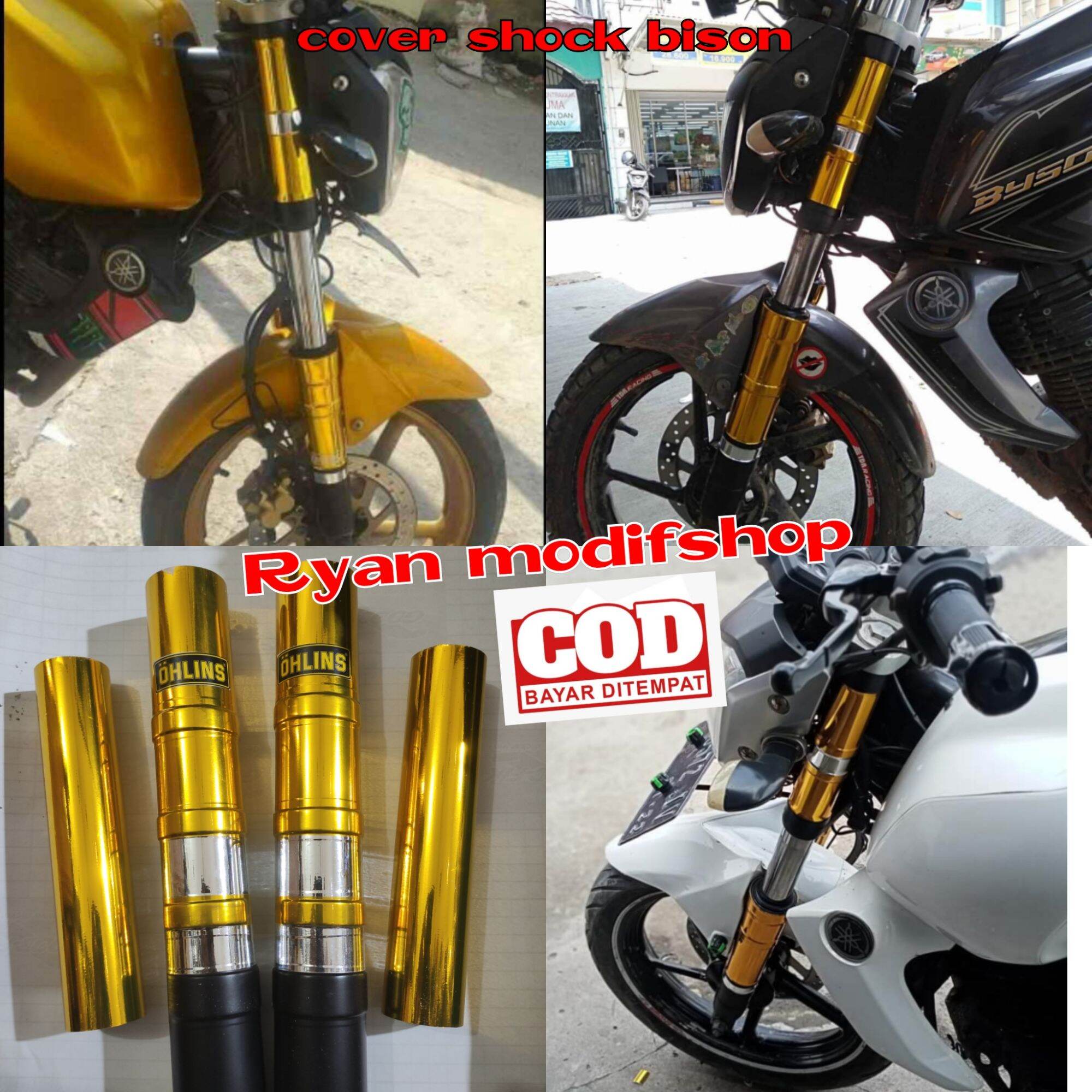 Cover Shock Depan Bison Model Atas Bawah Cover Sok Bison Lazada Indonesia