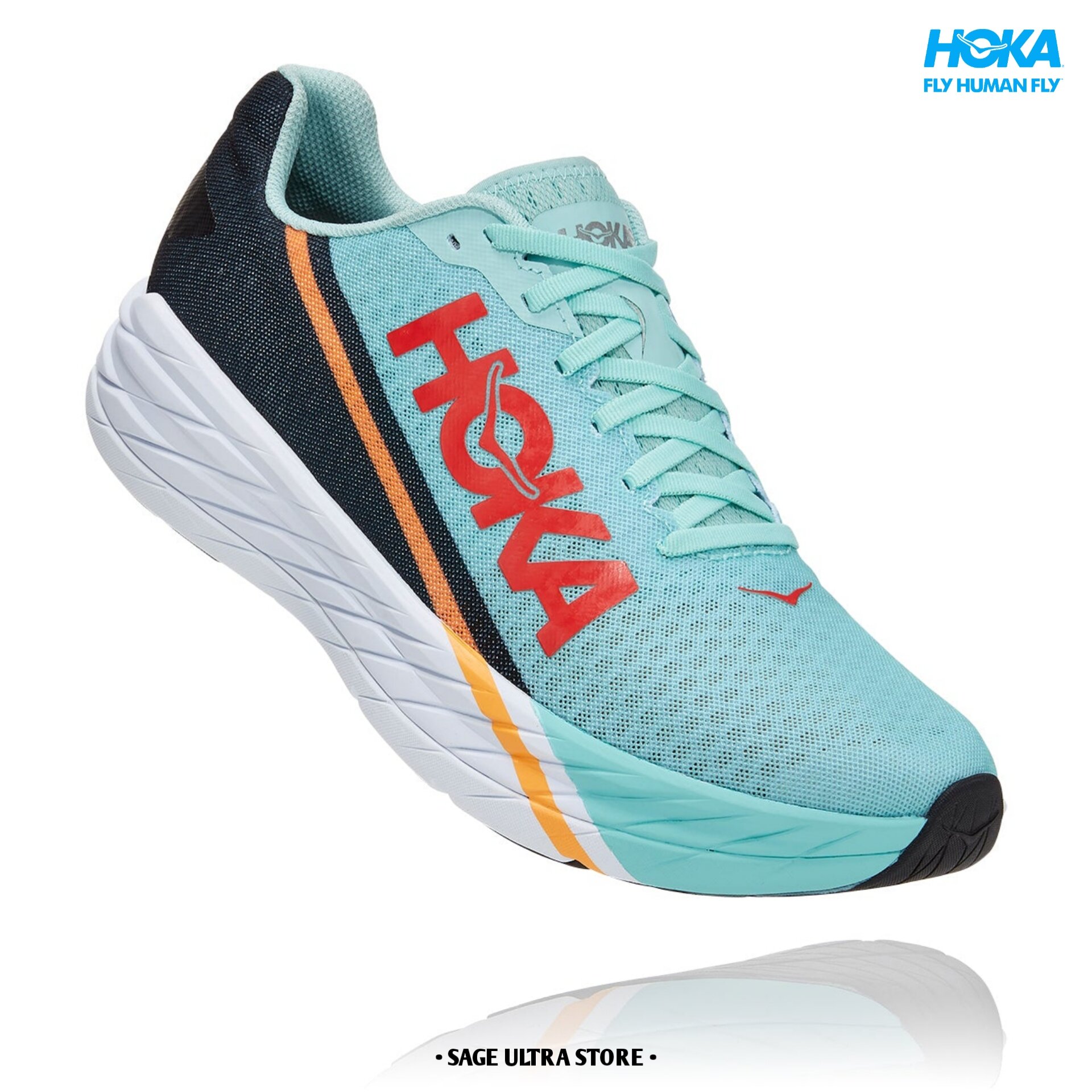 Sepatu Lari Running Hoka Rocket X Road Racing Carbon Plate Men