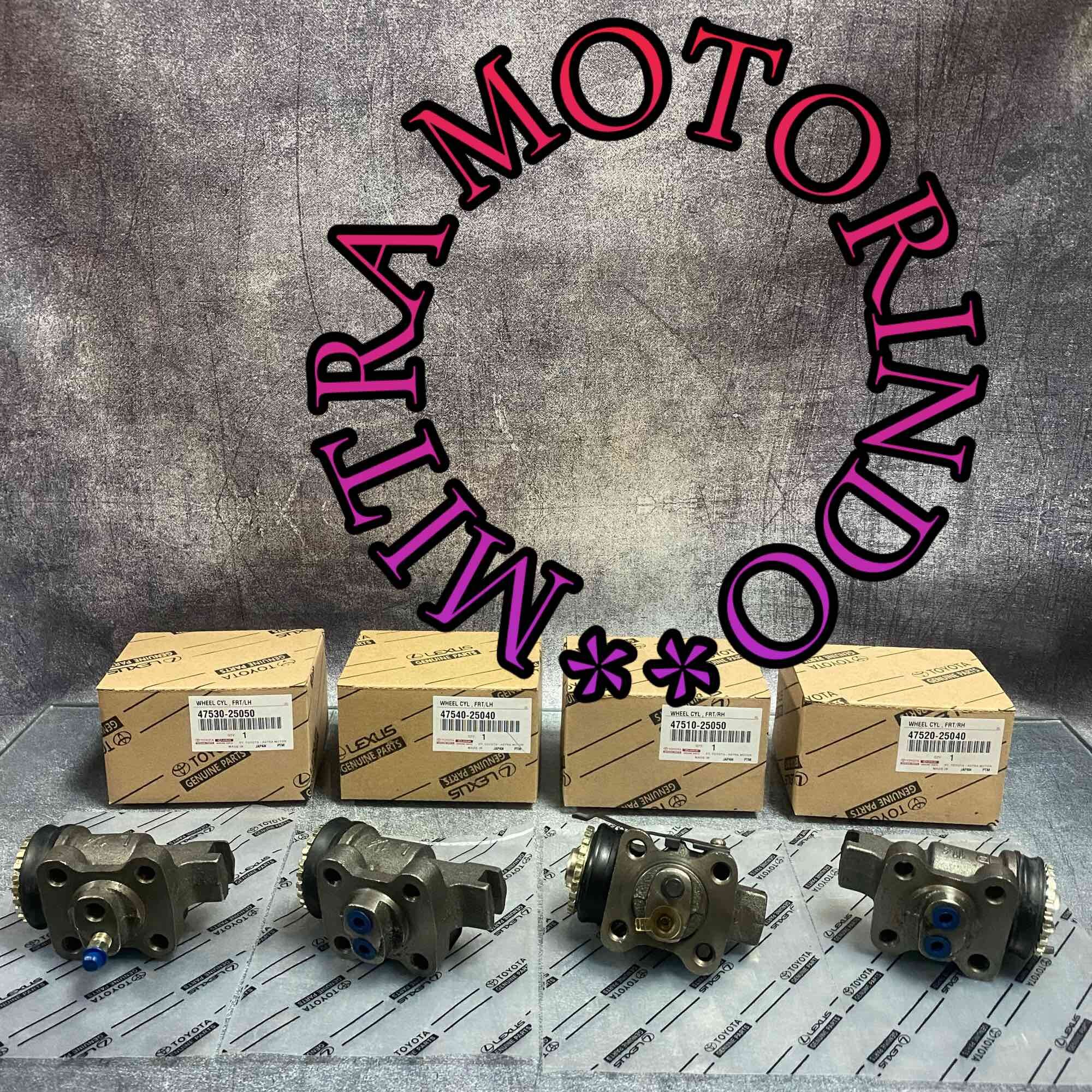 Wheel Cylinder Assy/Bak Rem/Blok Rem Depan 1Set/4Pcs Mobil Toyota 14B Rino PS115 1 1/4" Harga 650,000 rupiah*Gratis Ongkir