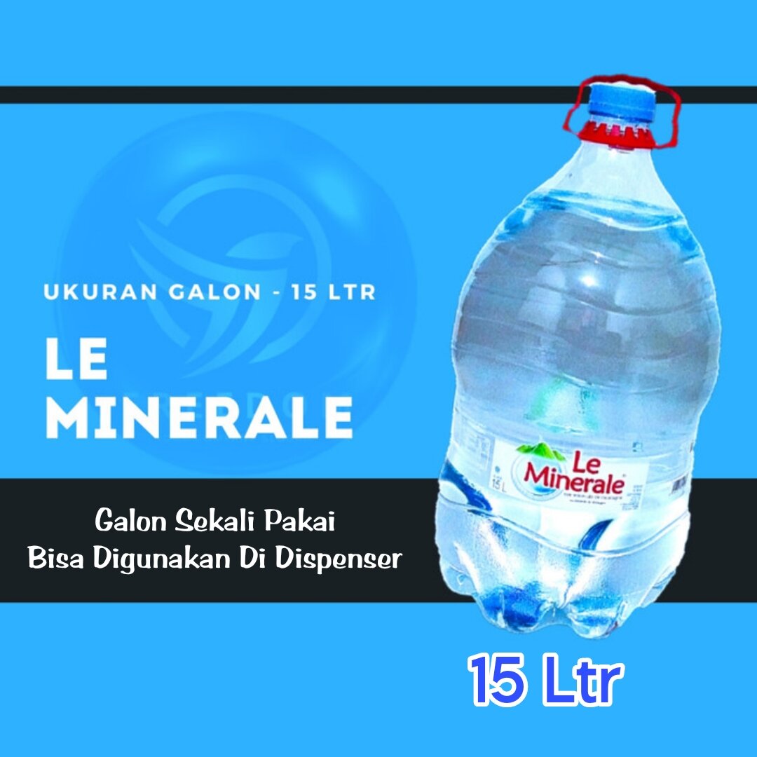 Air Mineral Le Minerale Galon Isi 15 Liter Kemasan Satuan Lazada Indonesia 7972