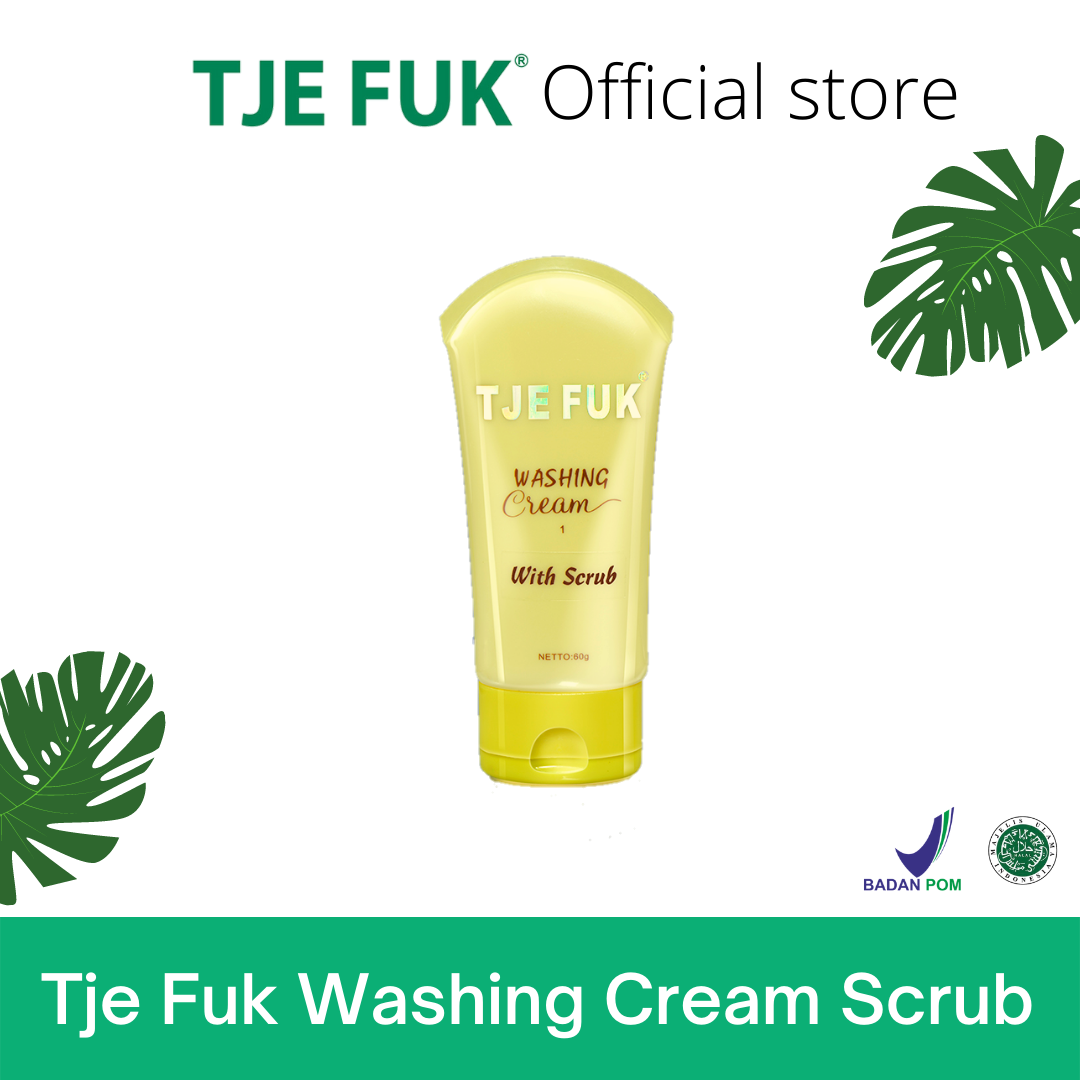TJE FUK Face Washing Cream with Scrub 60 gr Lazada Indonesia