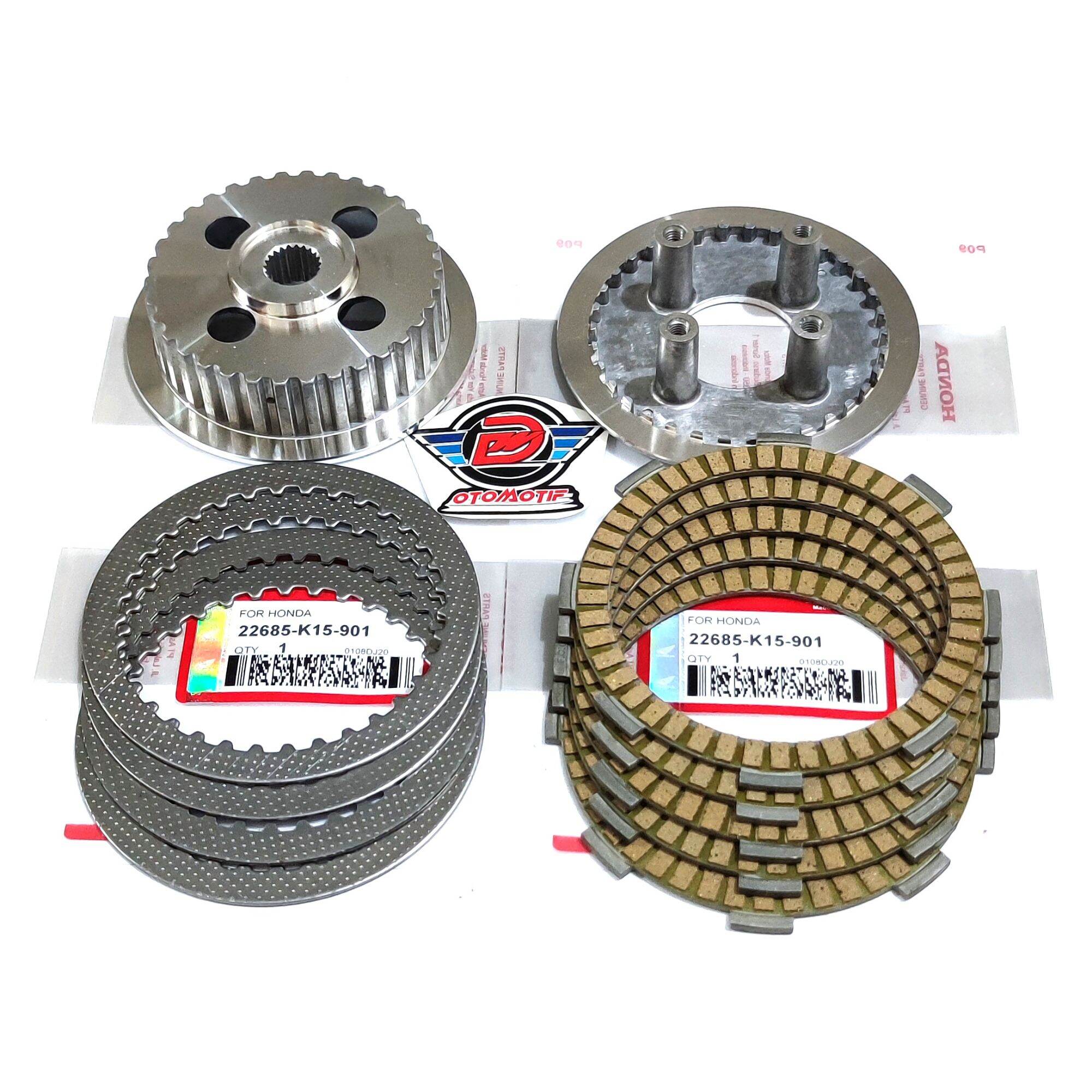 RUMAH KOPLING KAKI4 SET+KAMPAS KOPLING+PLAT GESEK CB150R OLD, CBR150R