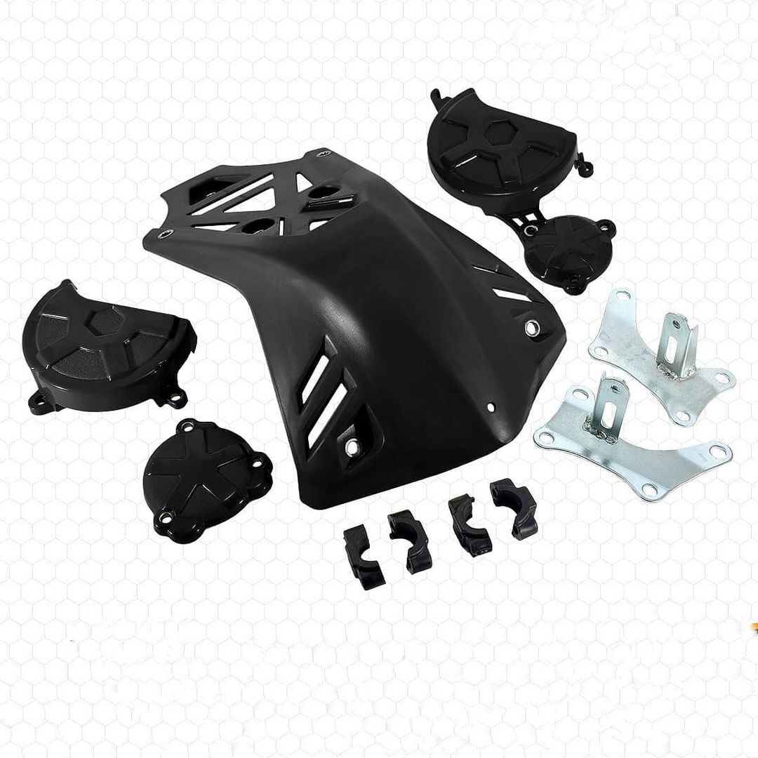 COVER MESIN TUTUP BLOCK KLX 150 BF DTRACKER ENGINE GUARD KLX PLUS BRACKET PLINDUNG MESIN KLX 150