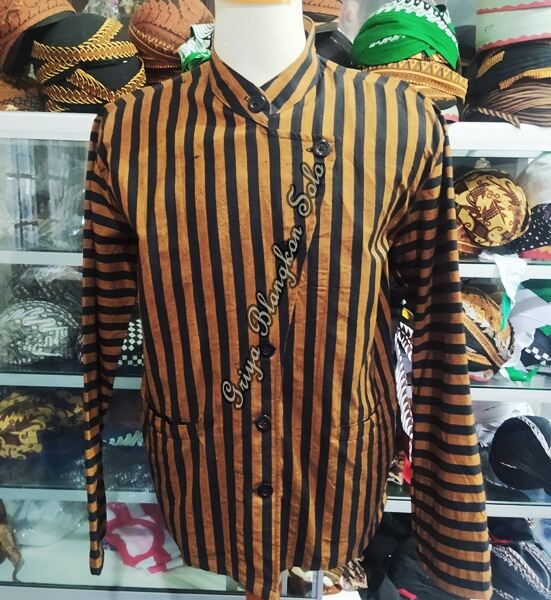 Baju Surjan Model Jogja Motif Lurik Alusan | Lazada Indonesia