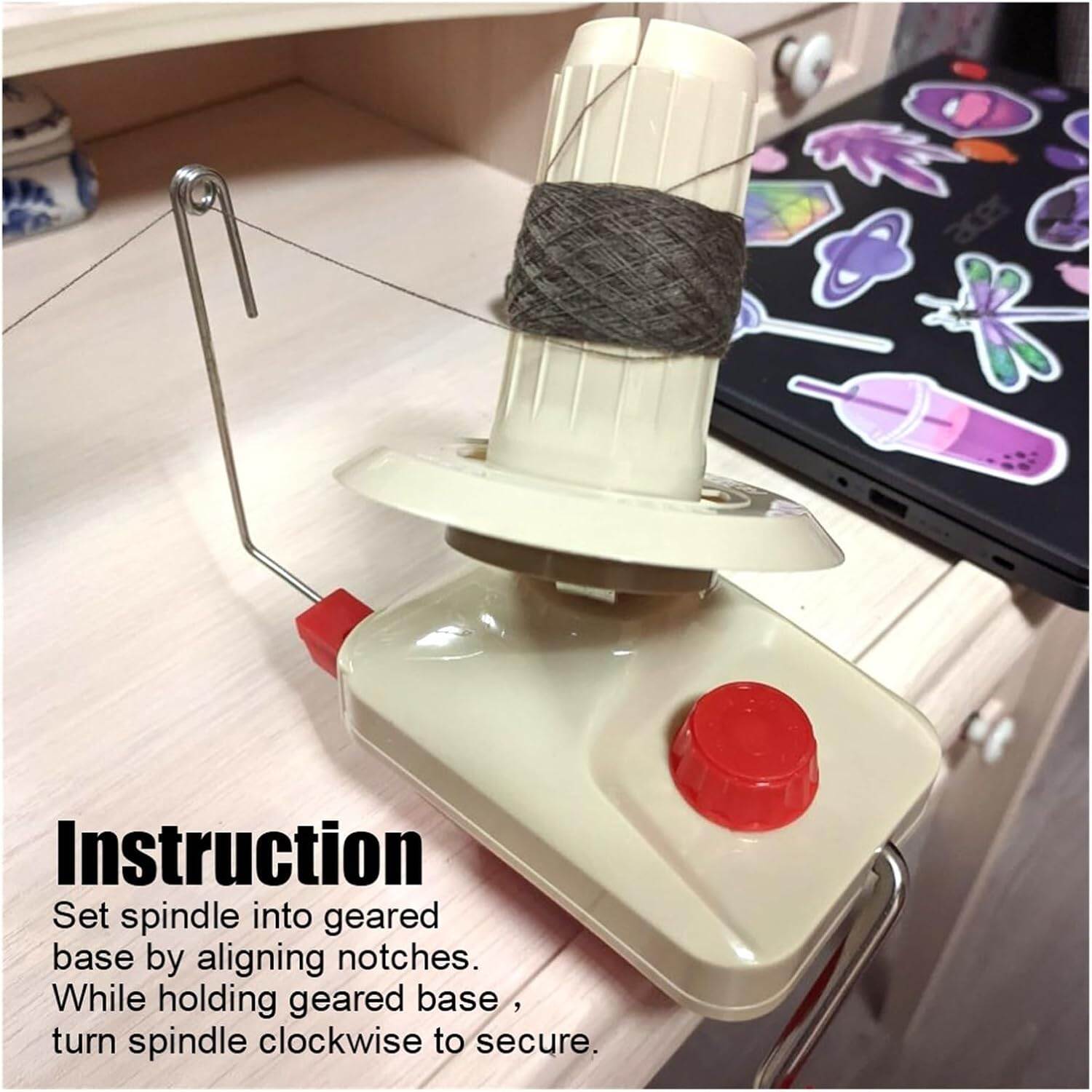 SEWON Alat Penggulung Benang Rajut Manual Wool Winder - WB10
